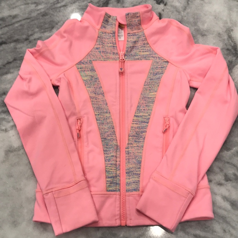 Girls Ivivva by Lululemon Pink Zip Up